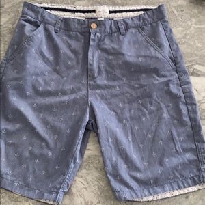 Blue anchor Bermuda shorts